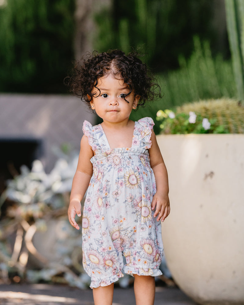 Bebe Abby Print Romper