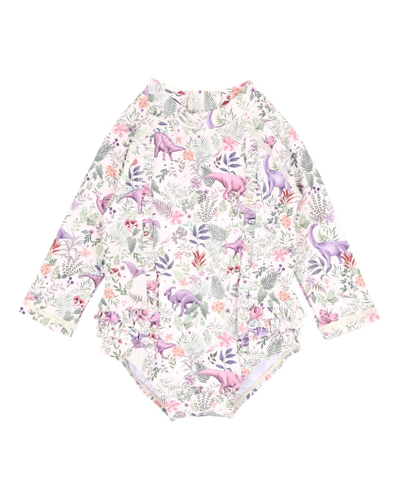 Minihaha Rory Print Long Sleeve Sunsuit