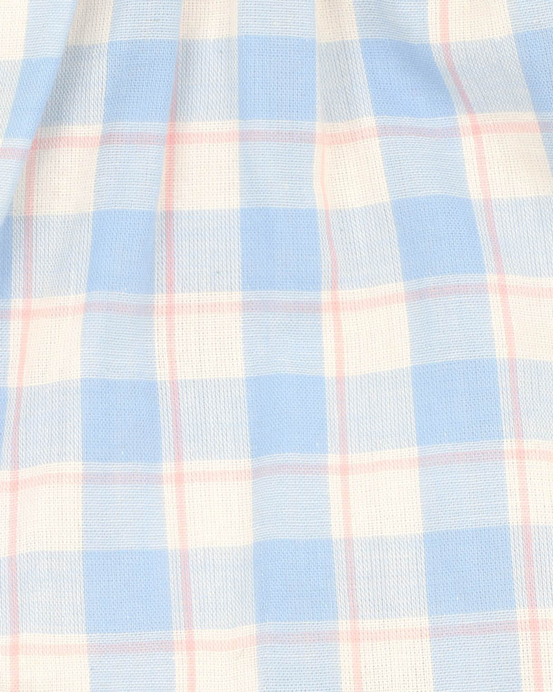 Bebe Bonnie Check Organic Bodysuit