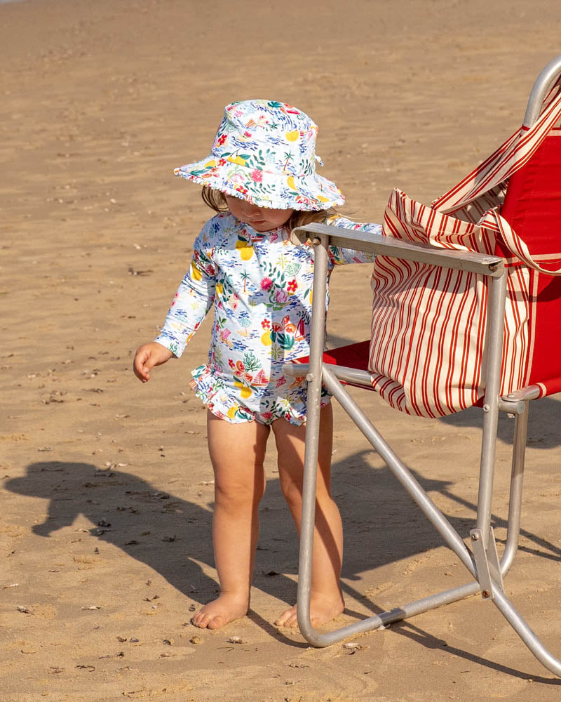 Minihaha Addsion Print Long Sleeve Sun Suit