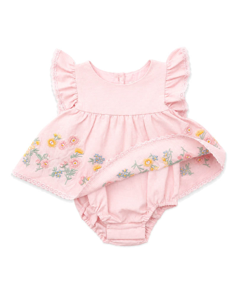 Pia Embroidered Overlay Bodysuit