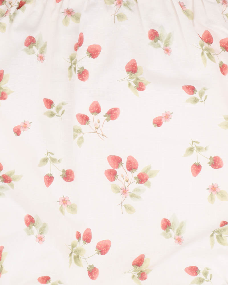 Poppy Strawberry Print Romper