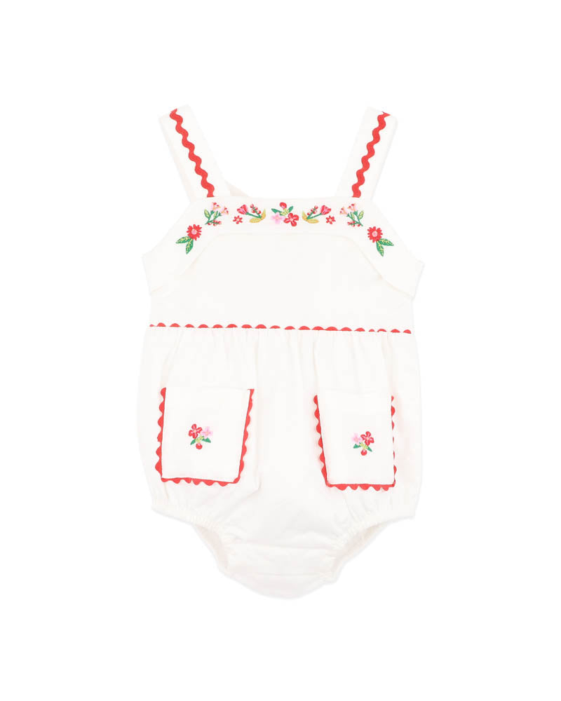 Festive Ric Rac Pocket Bodysuit