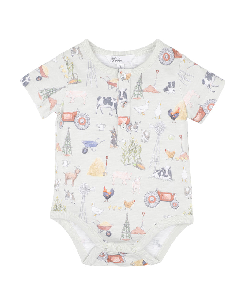 Bebe Chester Print Bodysuit