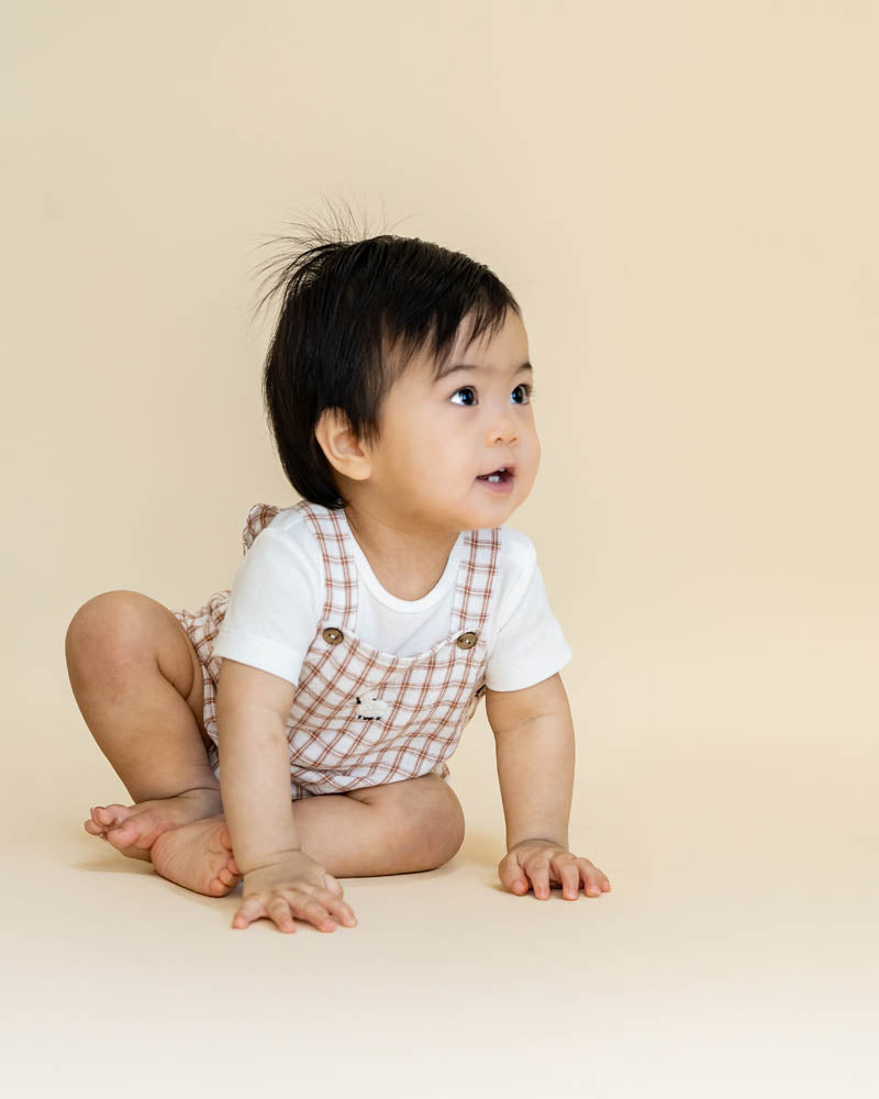 Bebe Clayton Check Bodysuit 2pce Set