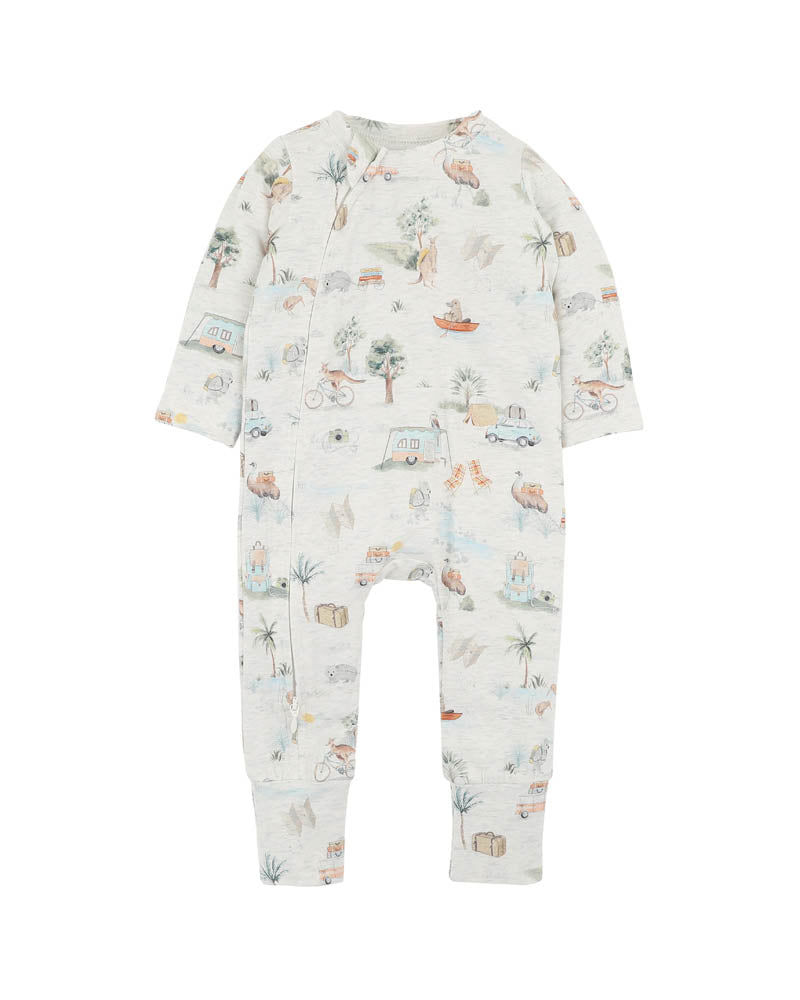 Bebe Ivan Long Sleeve Zipsuit