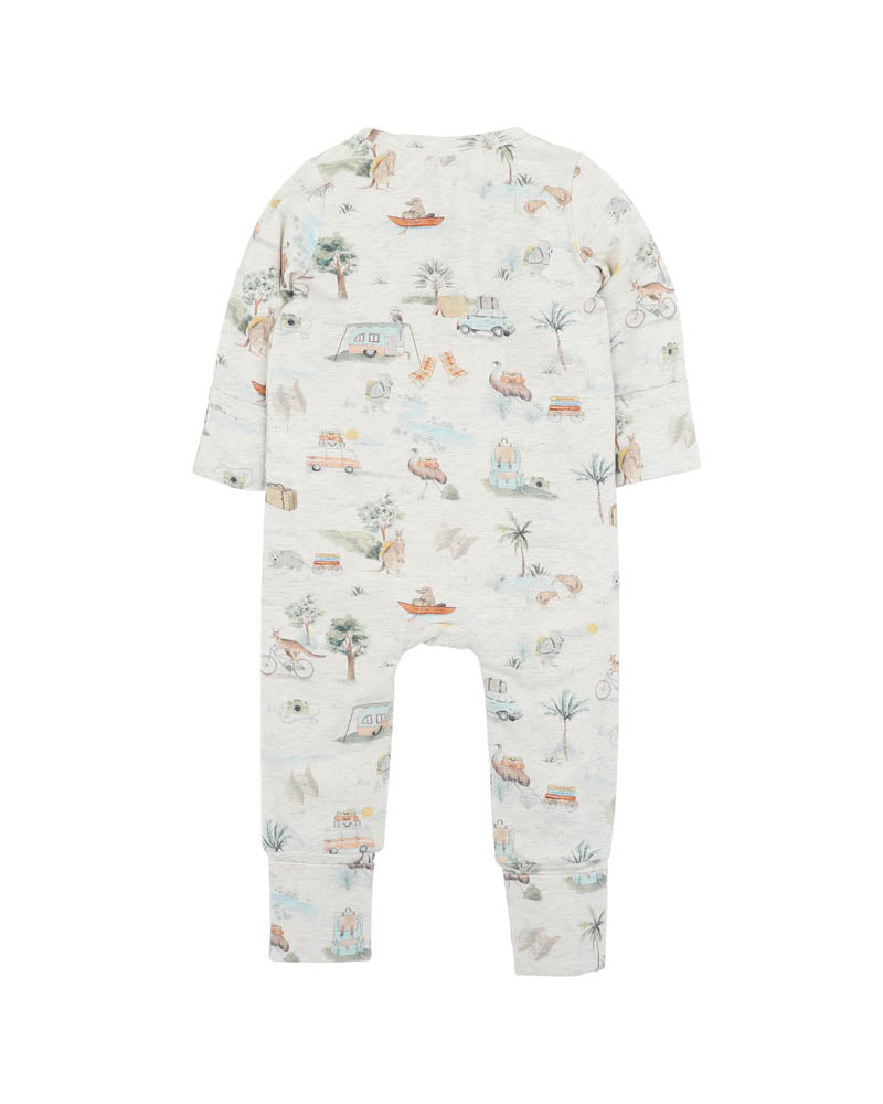 Bebe Ivan Long Sleeve Zipsuit