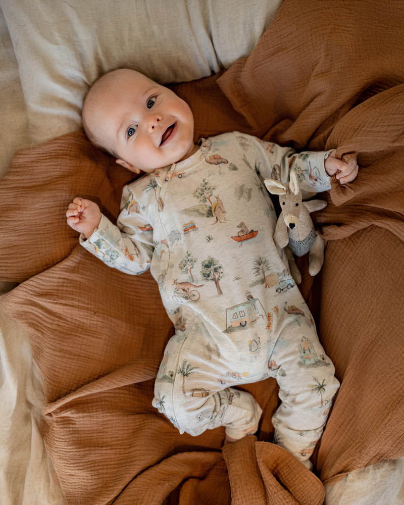 Bebe Ivan Long Sleeve Zipsuit