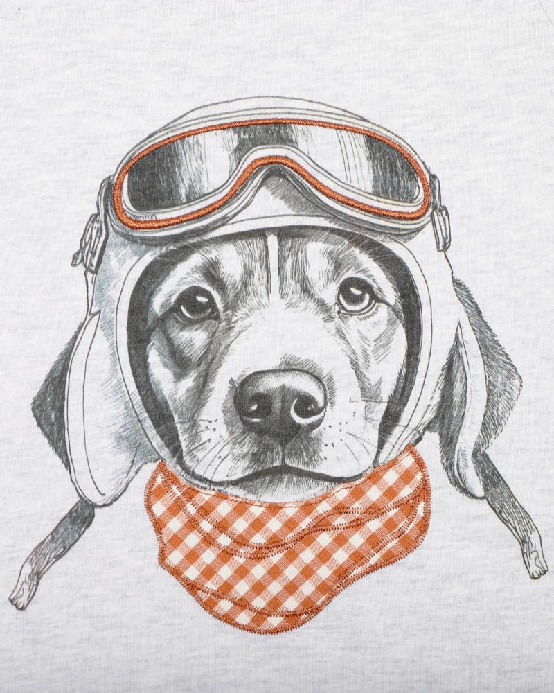 Bebe Harlan Aviation Dog Tee