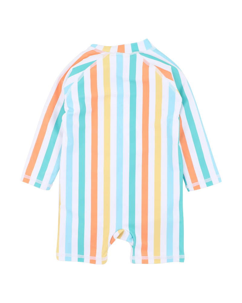 Minihaha Luca Stripe Long Sleeve Rash Suit