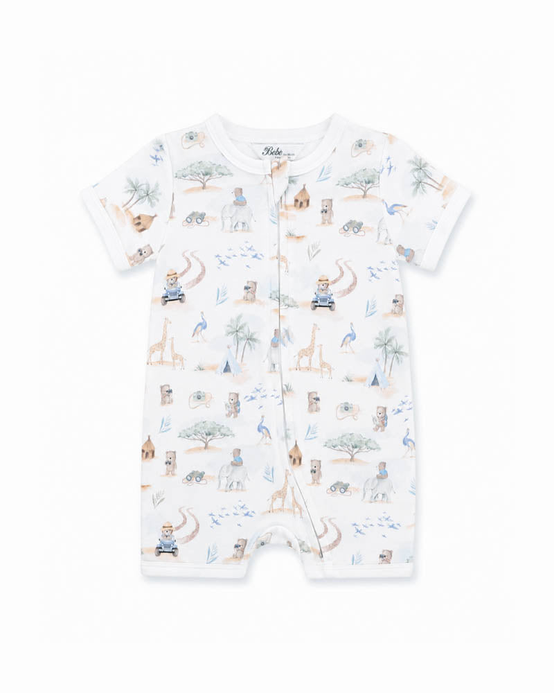 Brady Organic SS Zip Romper