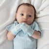 Snuggle Hunny Baby Blue Organic Cotton Rib Mittens