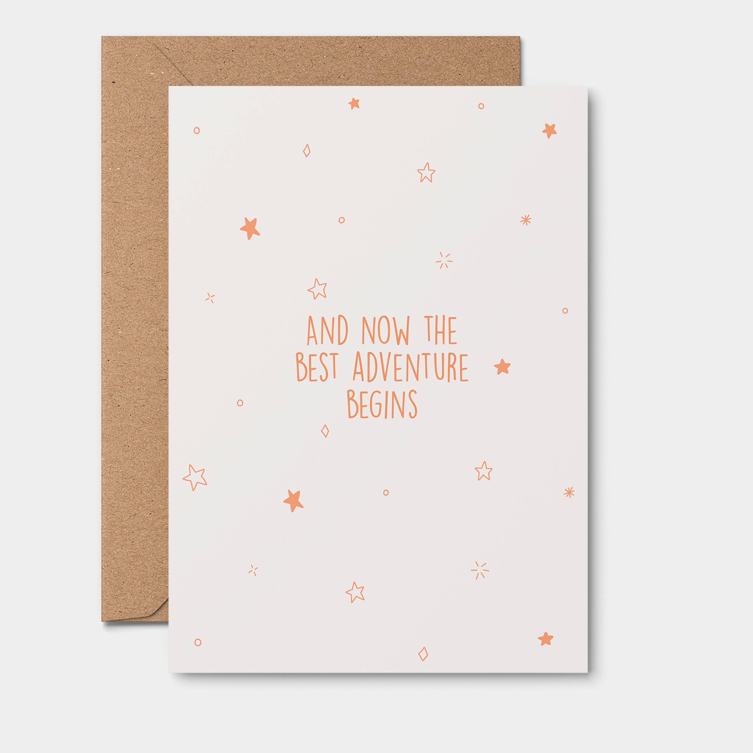 Now The Best Adventure Begins Baby Card