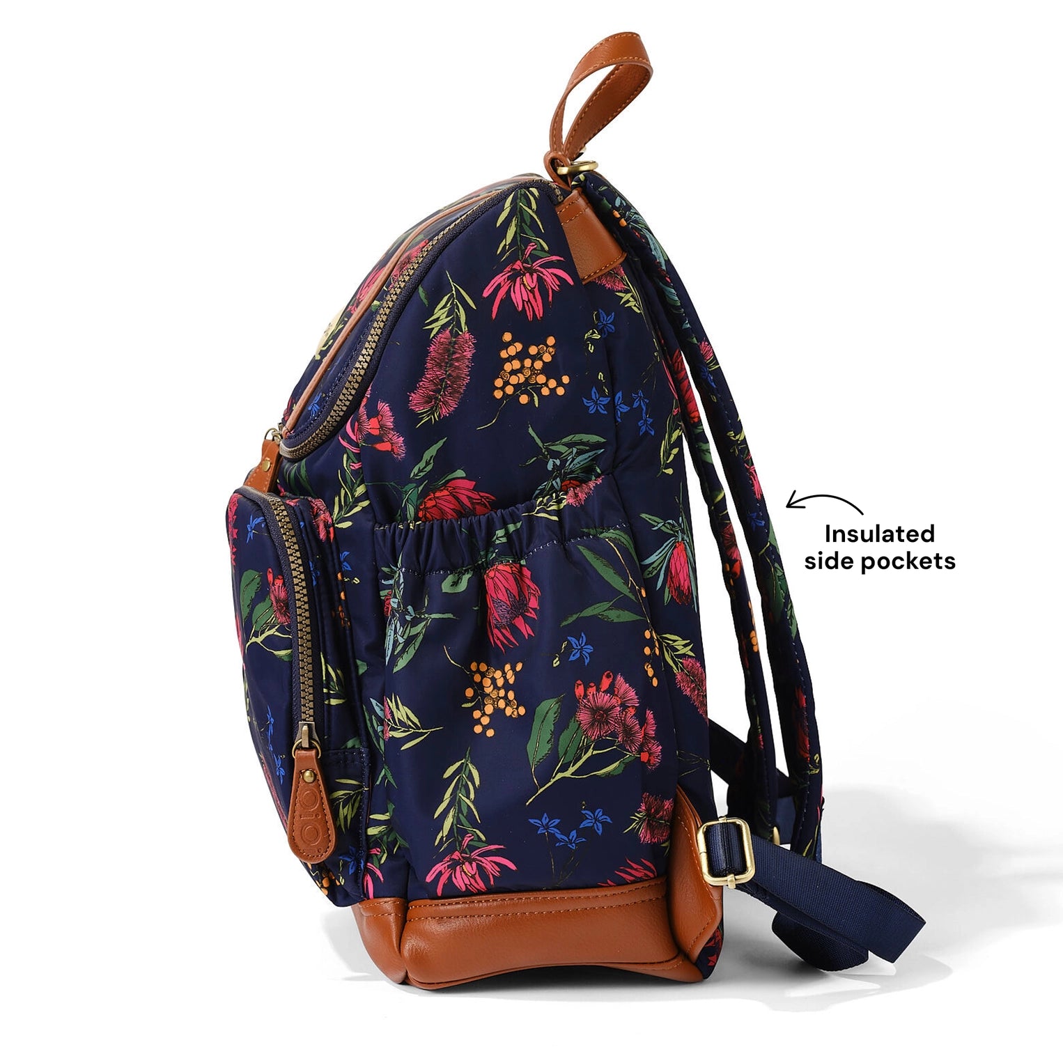 OiOi Botanical Floral Nylon Backpack