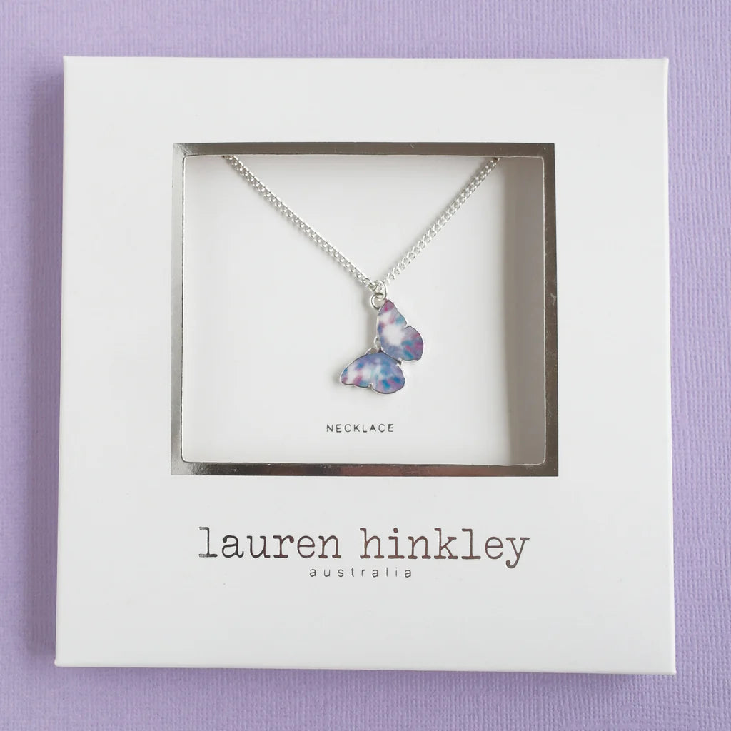 Lauren Hinkley Purple Butterfly Magic Necklace