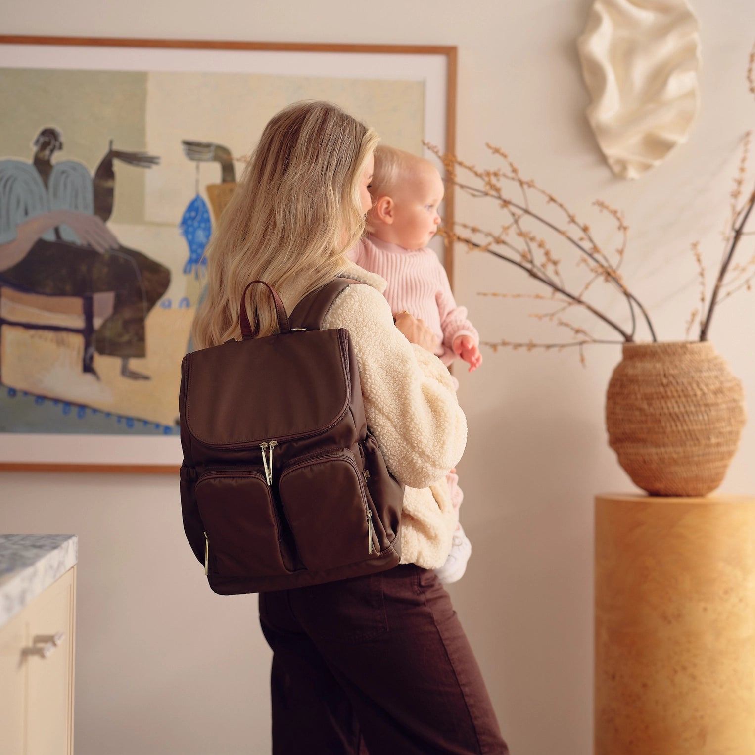 OiOi Signature Backpack Chocolate Nylon