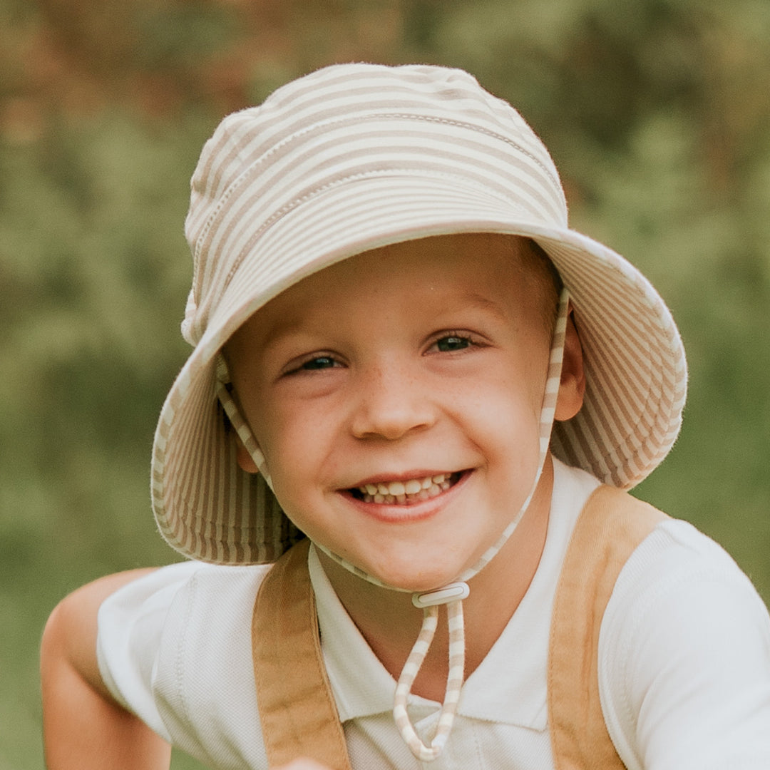 Bedhead Classic Bucket Sun Hat - Natural Stripe