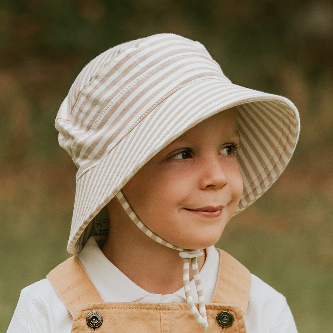 Bedhead Classic Bucket Sun Hat - Natural Stripe