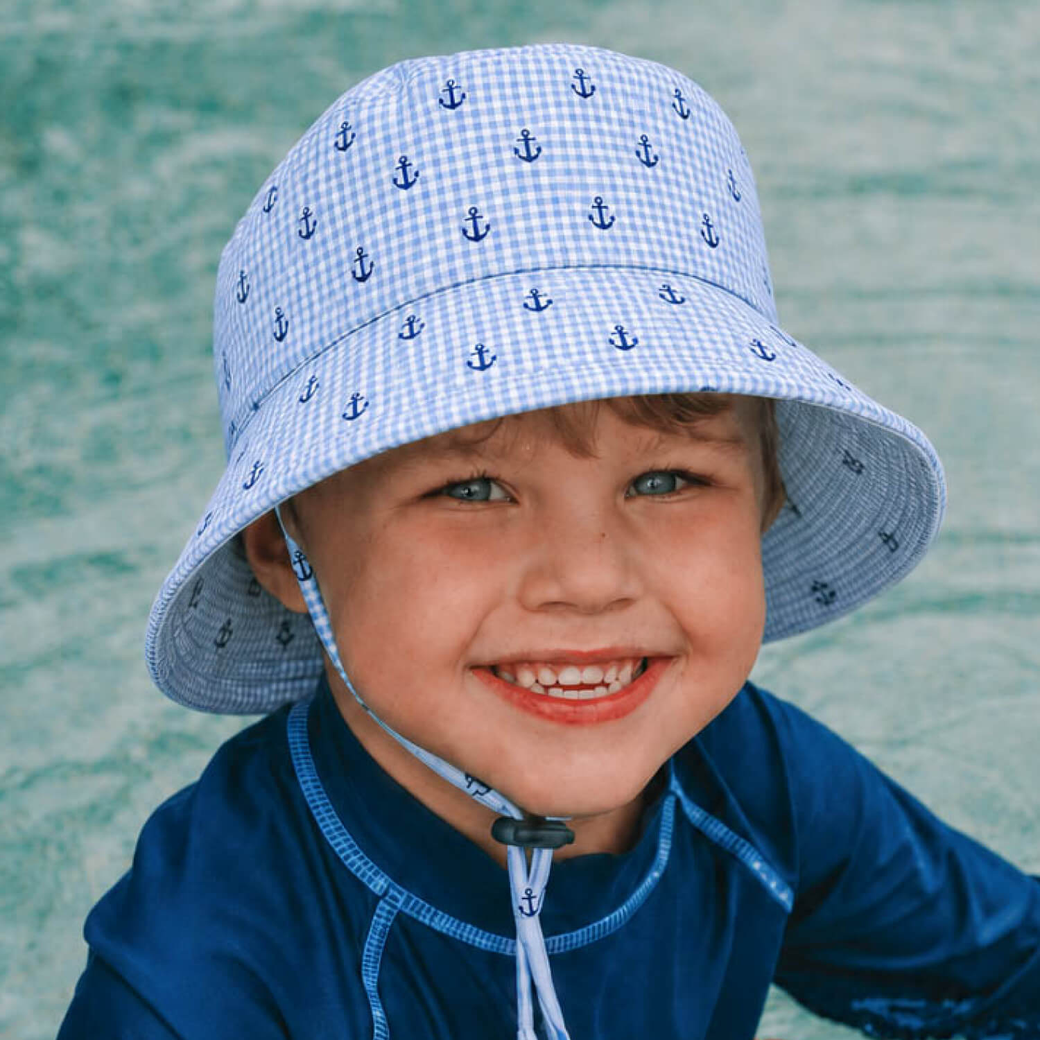 Bedhead Hats Classic Swim Bucket Hat Anchor