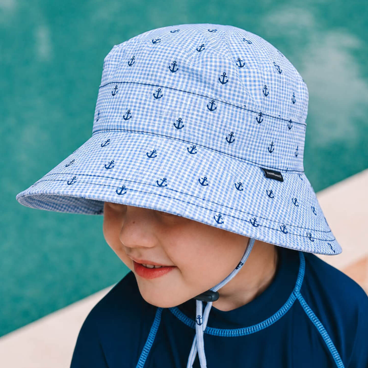 Bedhead Hats Classic Swim Bucket Hat Anchor