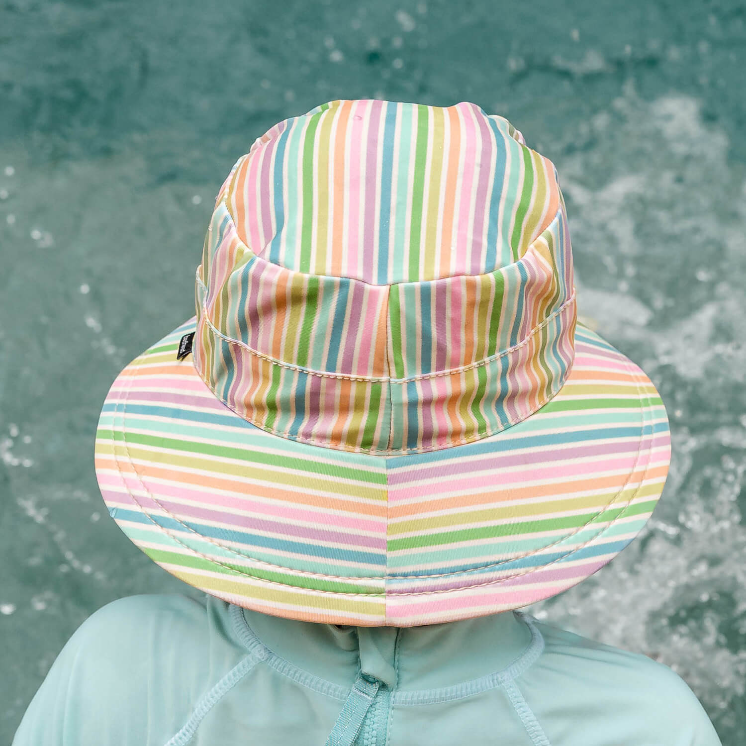 Bedhead Hats Kids Classic Swim Bucket Hat Rainbow