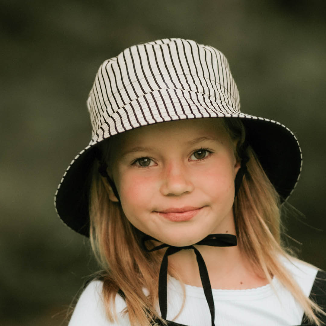 Bedhead Heritage Kids Reversible Classic Bucket Hat - Bobbie/Ebony