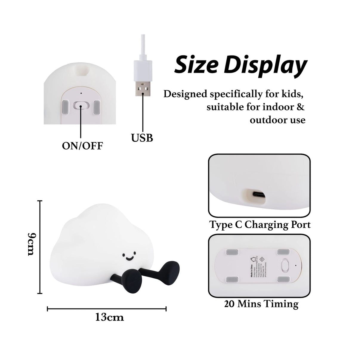 Zoe Sage Cloud Led Night Light