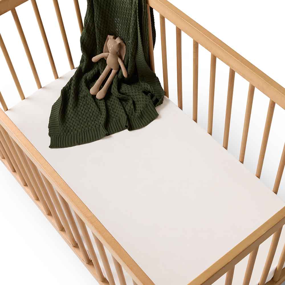 Snuggle Hunny Organic Cot Sheet Milk