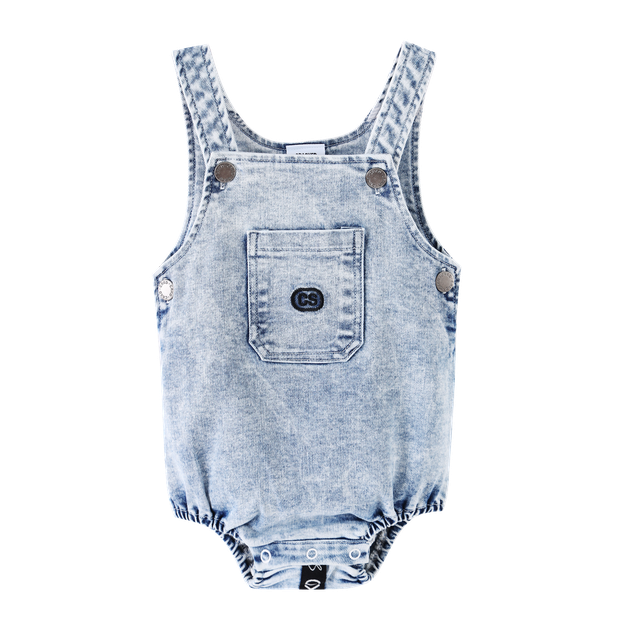 Cracked Soda CS Denim Summer Romper - Blue