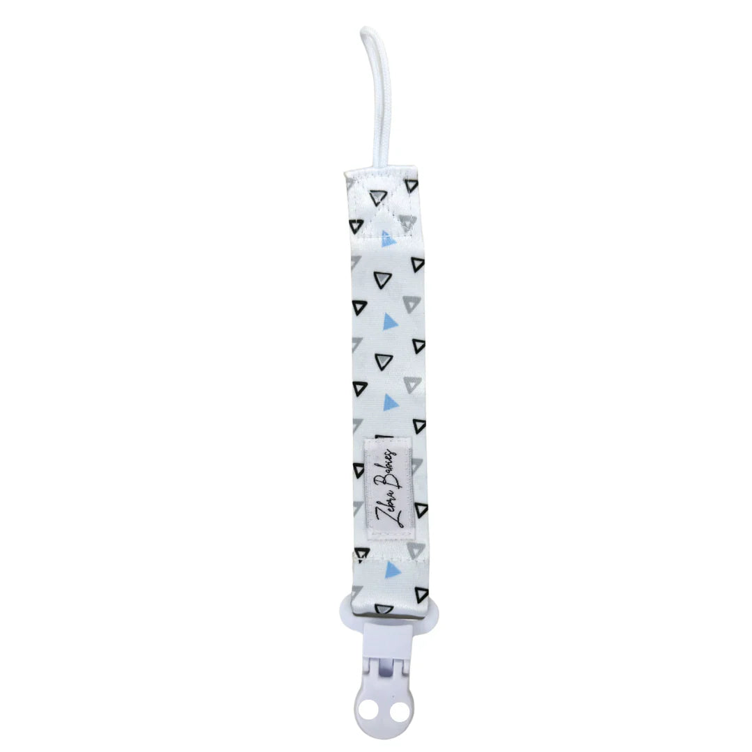 Zebra Babies Dummy Clips Flexi Ribbon