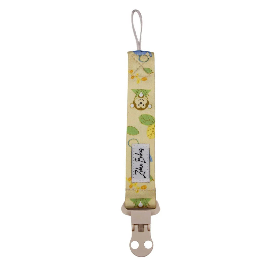 Zebra Babies Dummy Clips Flexi Ribbon