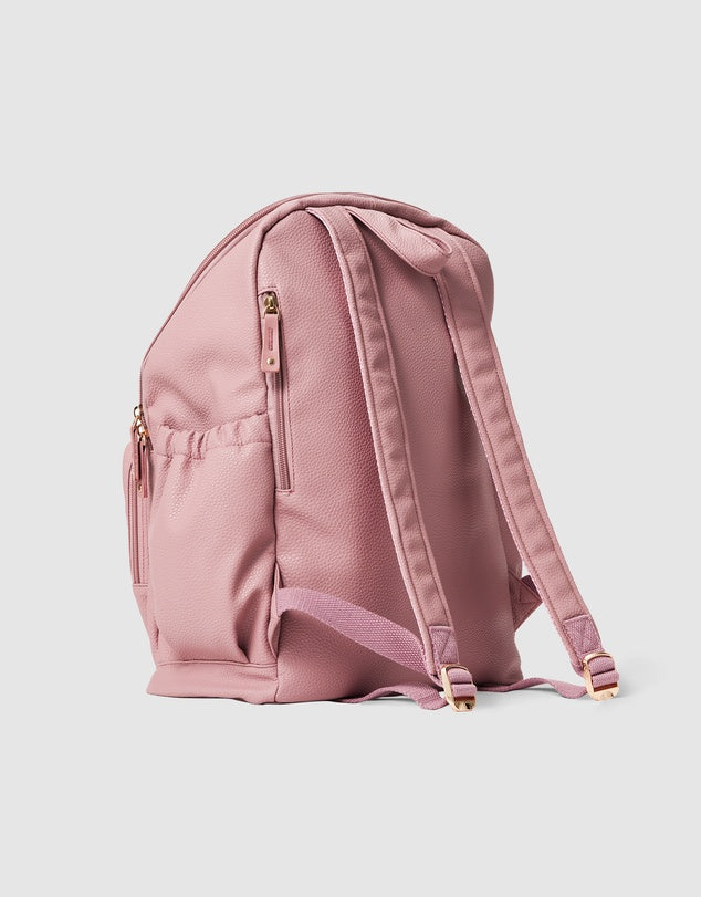 Pretty Brave Chloe Backpack Dusky Rose Pebbled