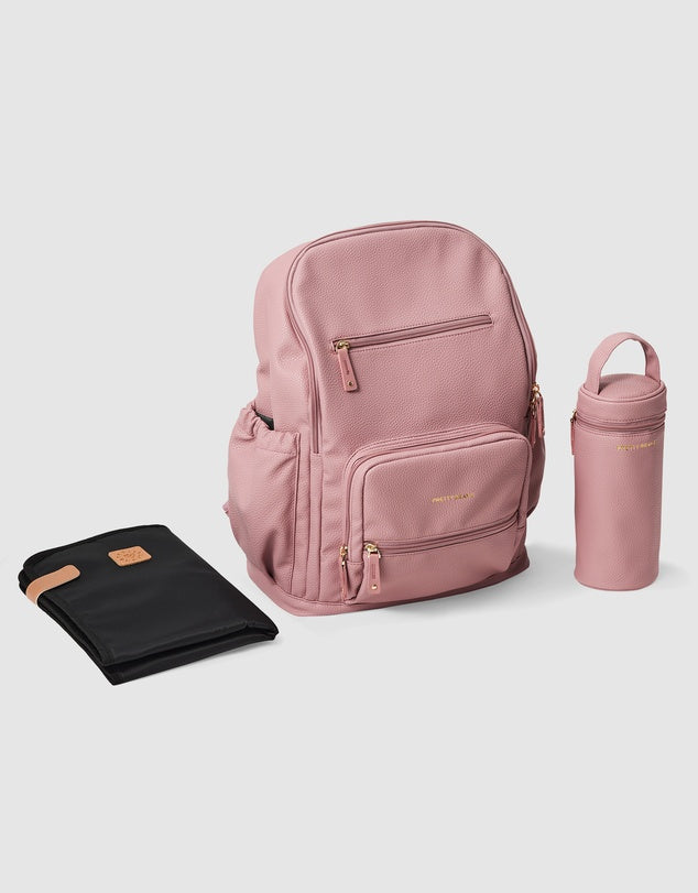 Pretty Brave Chloe Backpack Dusky Rose Pebbled
