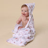 Snuggle Hunny Fairy Garden Organic Hooded Baby Towel