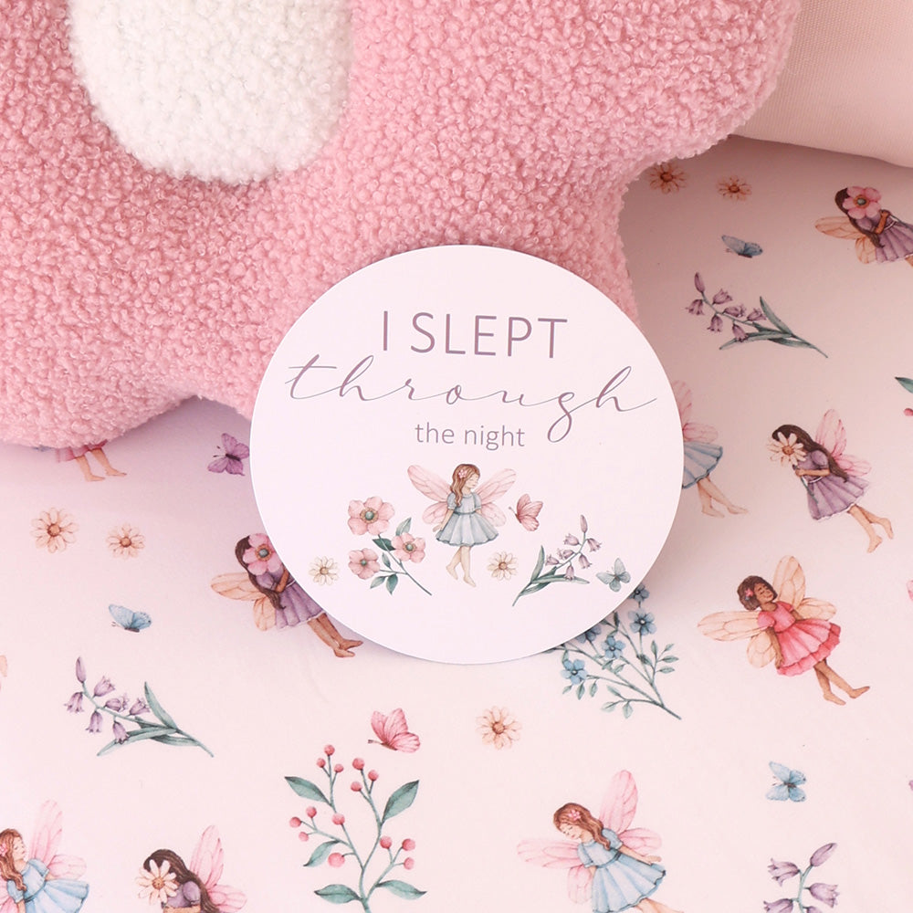 Snuggle Hunny Reversible Milestone Cards Fairy Garden and Dusk