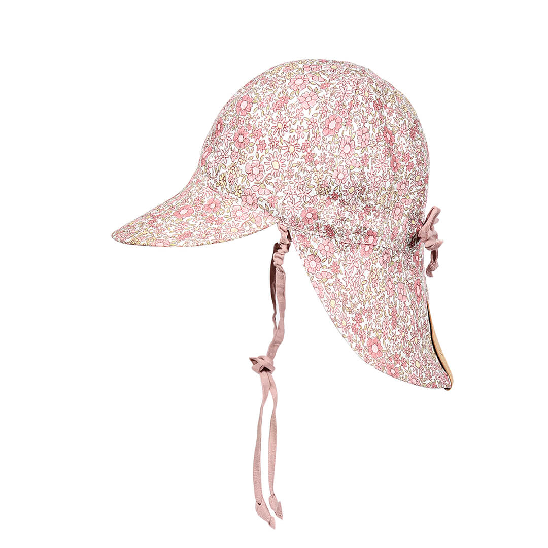 Bedhead Heritage Baby Reversible Flap Sun Hat - Ramble/Rosa