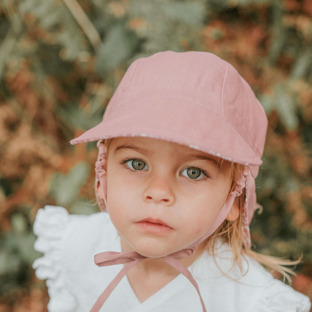 Bedhead Heritage Baby Reversible Flap Sun Hat - Ramble/Rosa