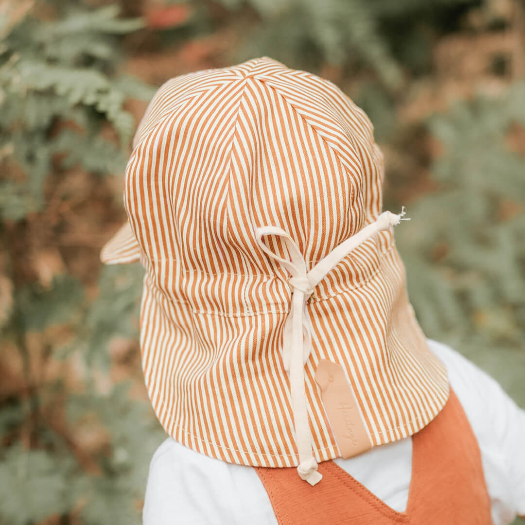 Bedhead Heritage Baby Reversible Flap Sun Hat - Frankie/Flax