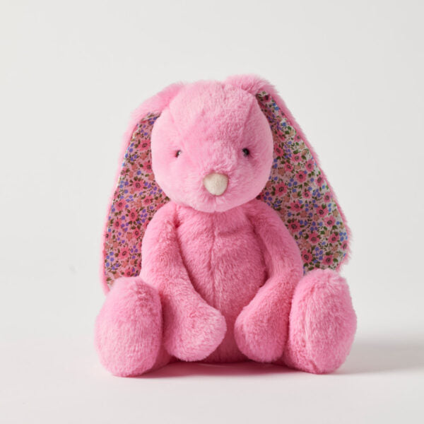 Jiggle and Giggle Floral Sherbet Pink Bunny Medium