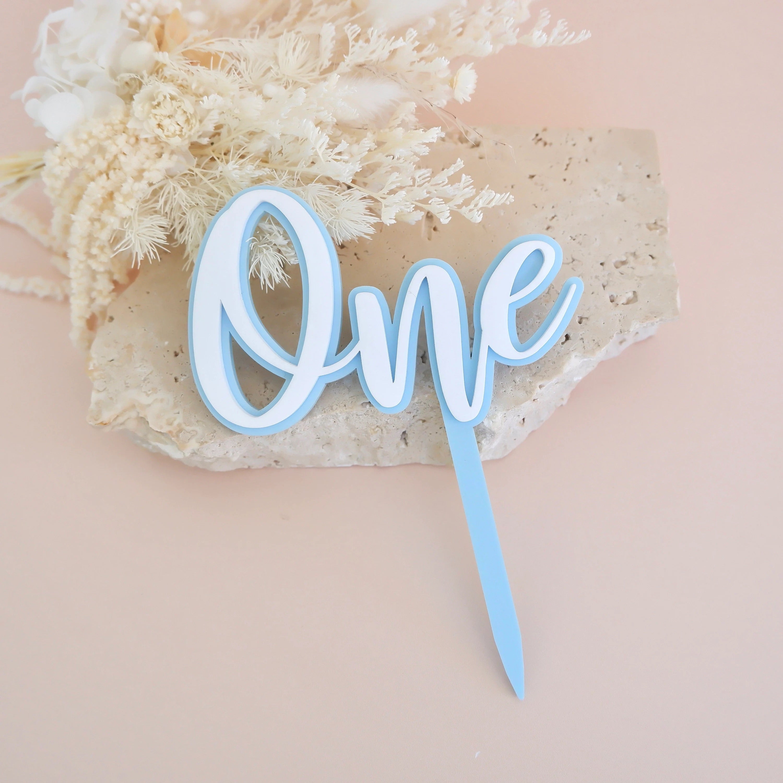 Our Little Deer Topper - Blue White