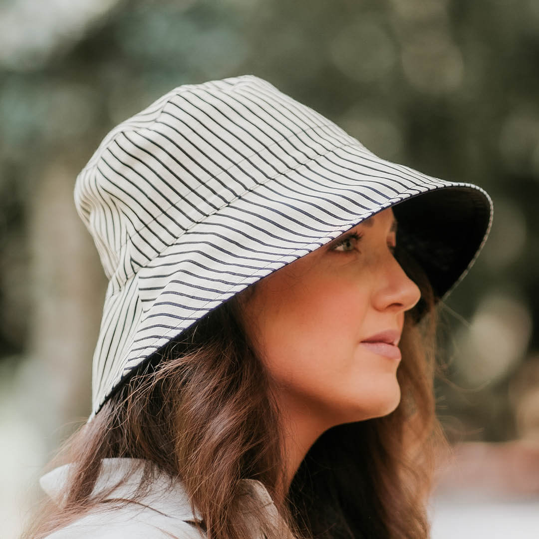 Bedhead 'Vacationer' Ladies Reversible Sun Hat - Bobbie/Ebony