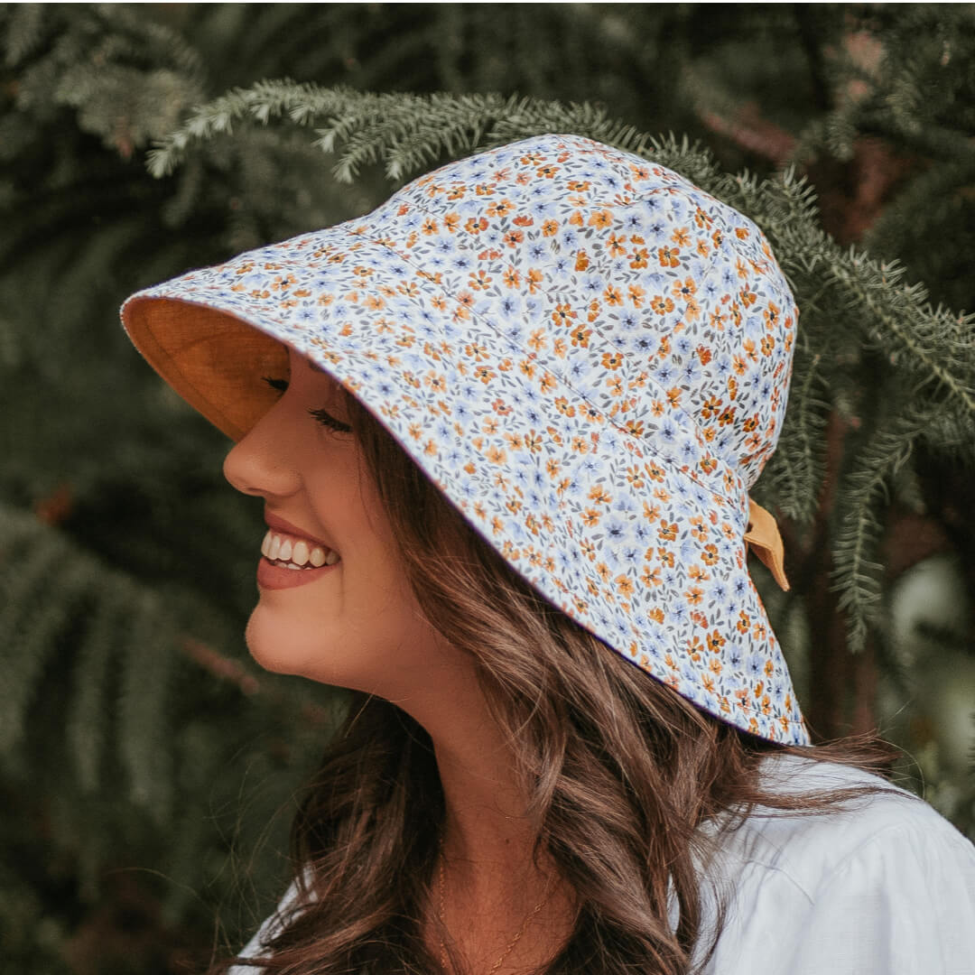 Bedhead 'Vacationer' Ladies Reversible Sun Hat - Meredith/Maize