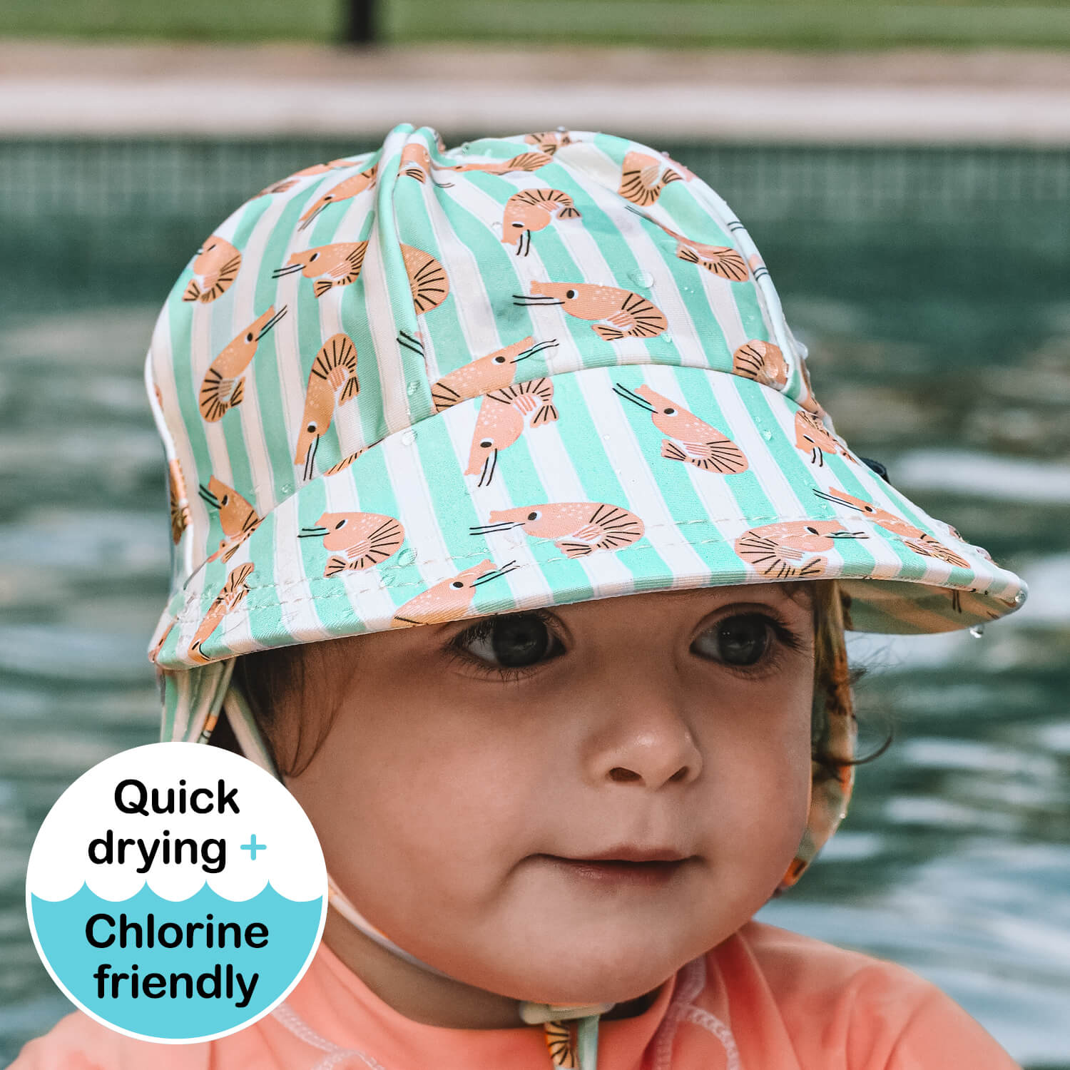 Bedhead Hats Swim Legionnaire Hat Shrimp
