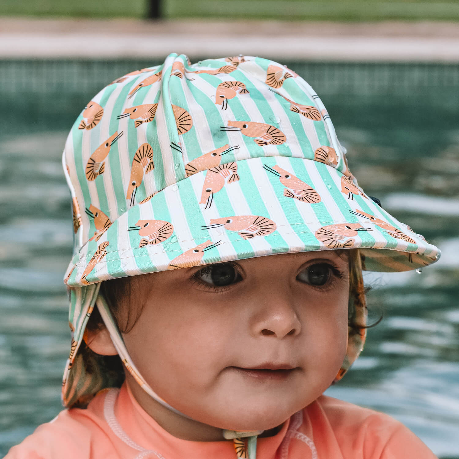 Bedhead Hats Swim Legionnaire Hat Shrimp