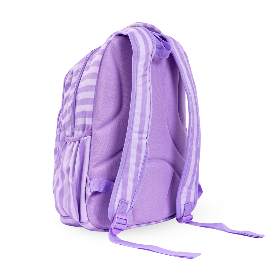 MontiiCo School Bag Lilac Stripe