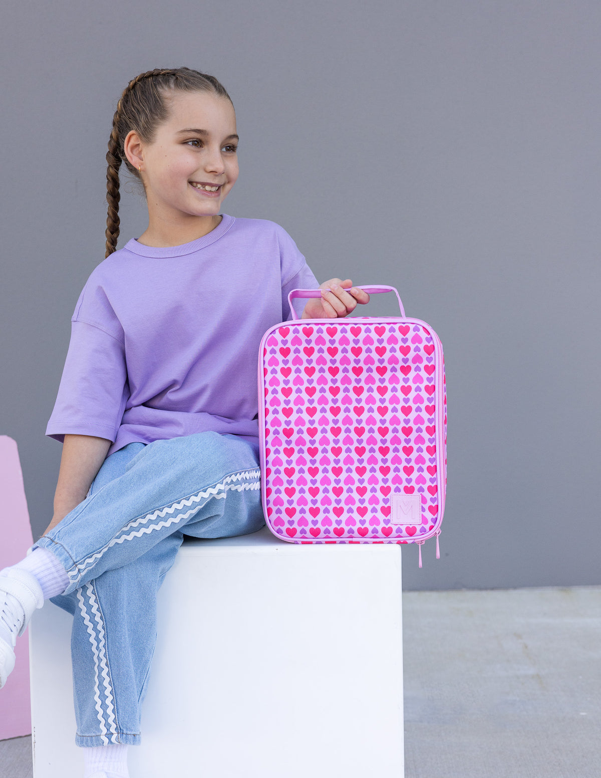 MontiiCo Insulated Large Lunch Bag Queen of Hearts