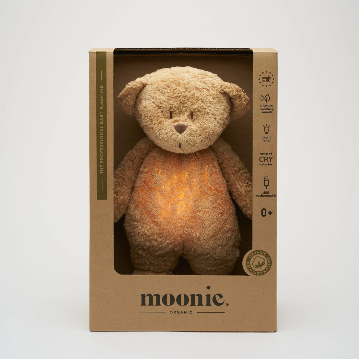 ぬいぐるみ Moonie Organic Humming Bear Moonie Organic Humming Bear Cappuccino