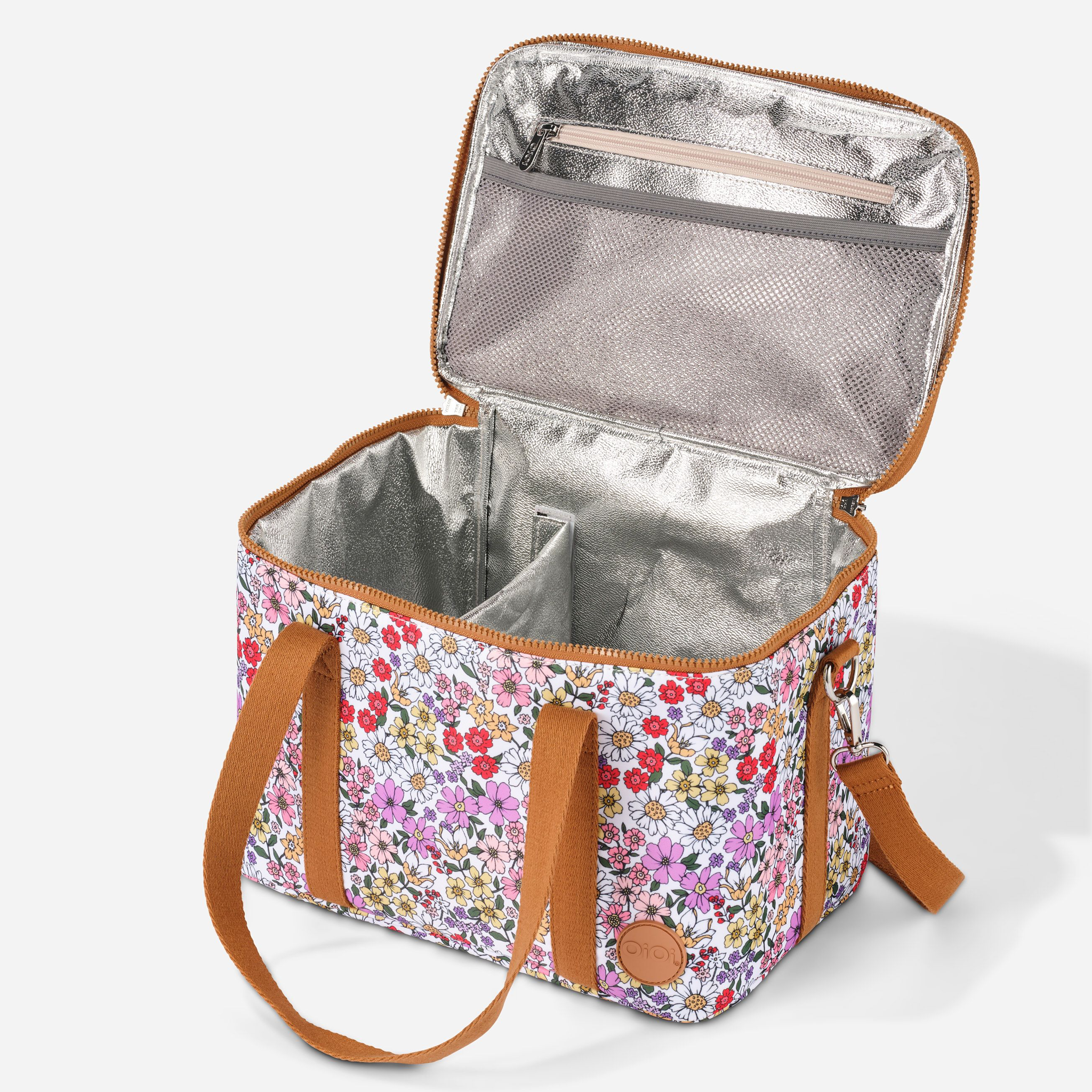 OiOi Maxi Insulated Lunch Bag - Daisy