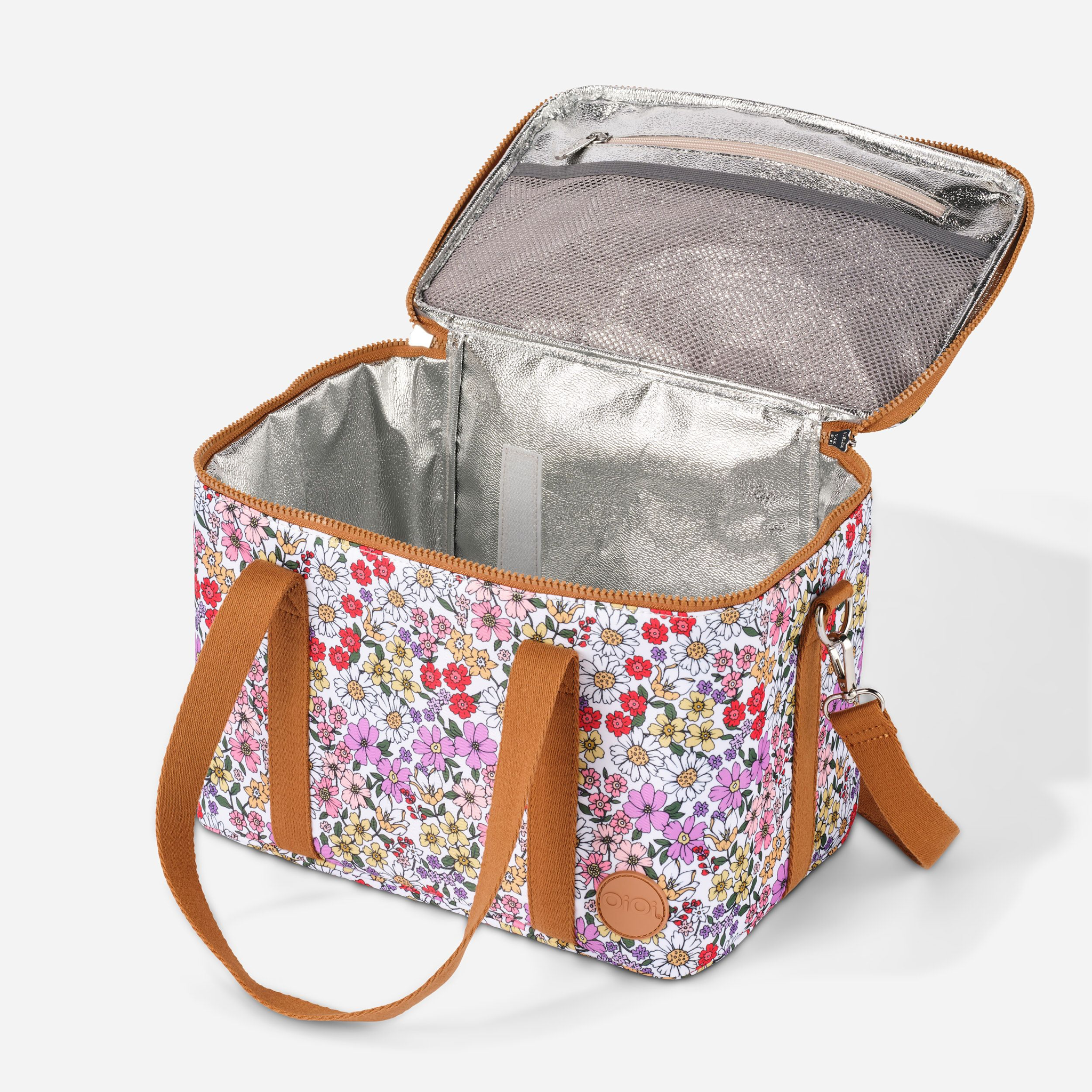 OiOi Maxi Insulated Lunch Bag - Daisy