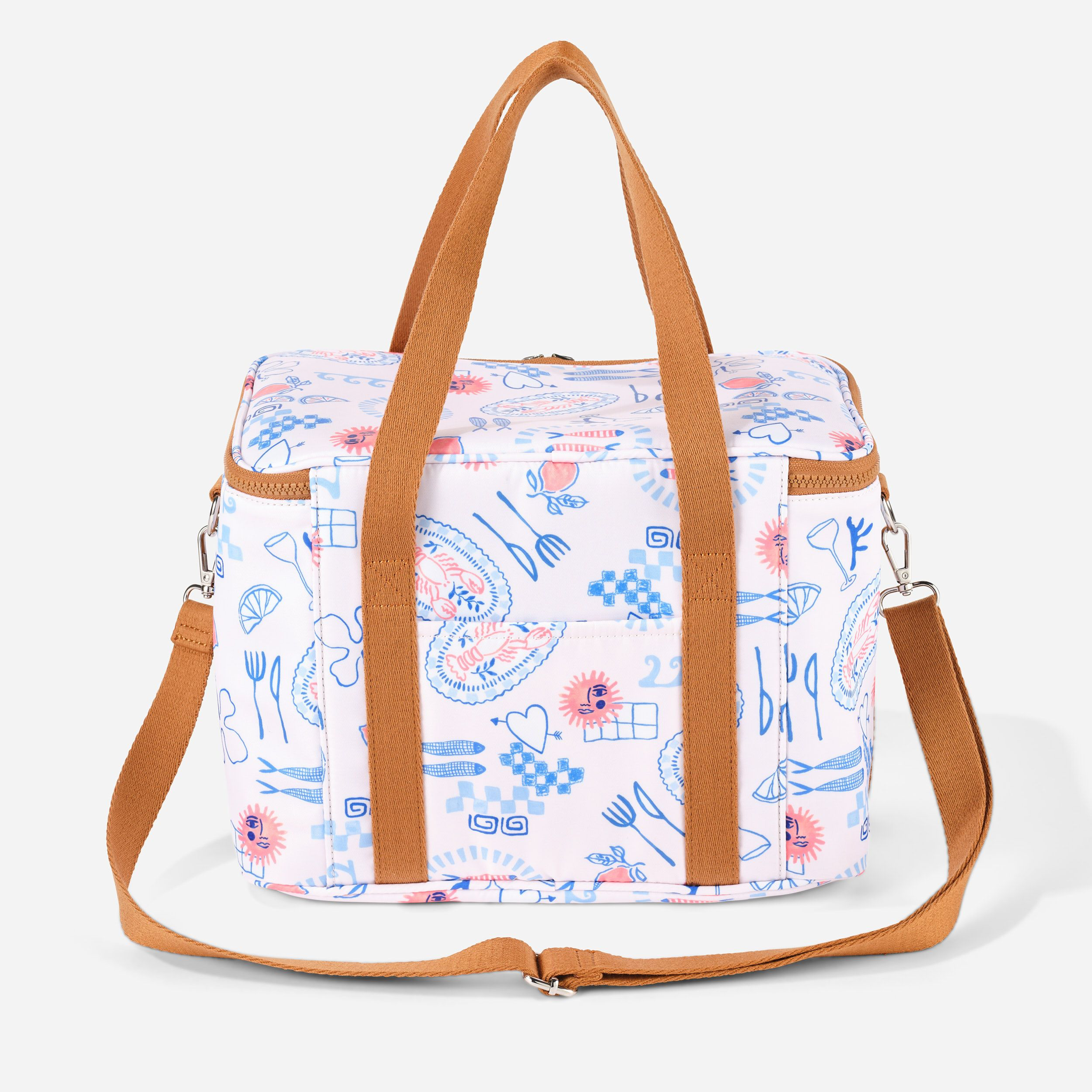 OiOi Maxi Insulated Lunch Bag - Mediterranean